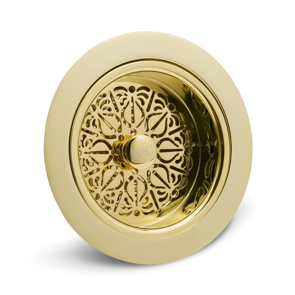 Gold plated 3.5" sink waste