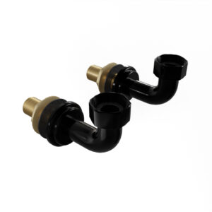 Bridge Tap Wall Mounting Kit in Blackened Brass