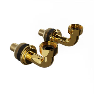 Bridge Tap Wall Mounting Kit in Polished Gold