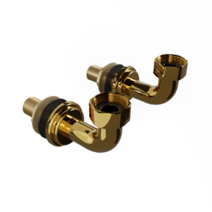 Bridge Tap Wall Mounting Kit in Polished Brass